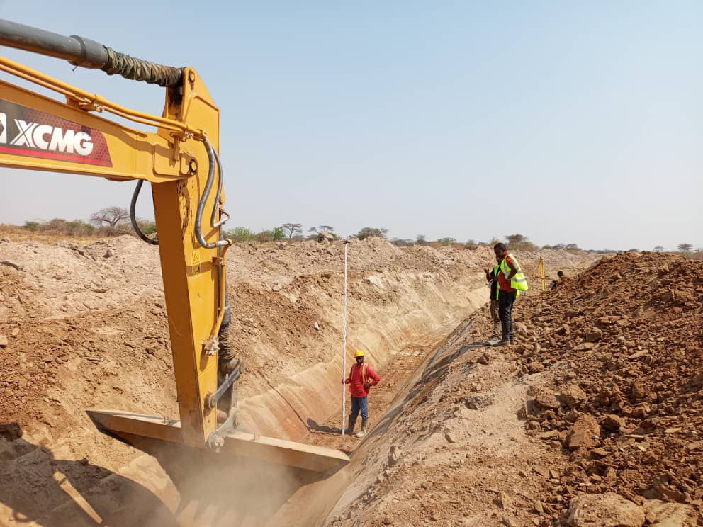 Canal excavation works
